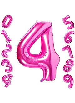 Atpata Funky Atpata Funky Pink Number Foil Balloons for Numeric Milestone Parties (40 INCH, 4)  - Image 1