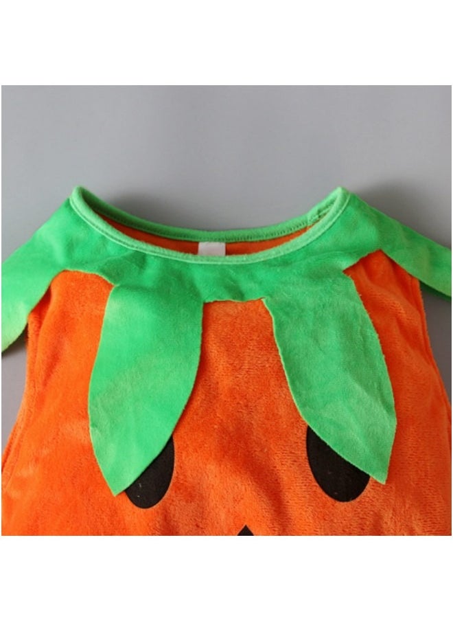 Generic - Toddler Baby Pumpkin Costume Set Kids Girl Boy Infant Pumpkin Cosplay Outfit Costumes with Pumpkins Hat - Image 1