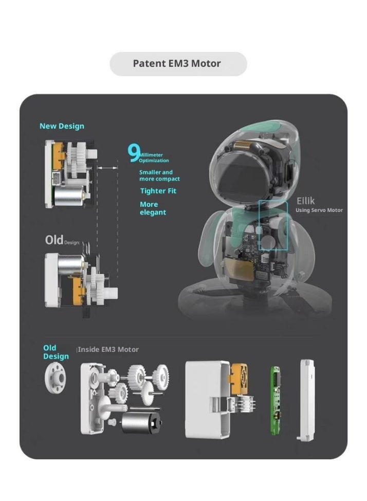 Eilik Robot: Intelligent Emotional, Emotional Voice-Interactive, AI-Powered Desktop Companion Electronic Pet Toy for Children - Image 3