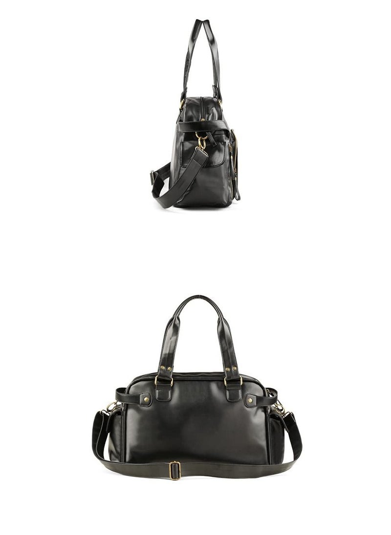 Y&D - Leather Duffel Bag Full Grain Travel Weekend Gym - Image 1