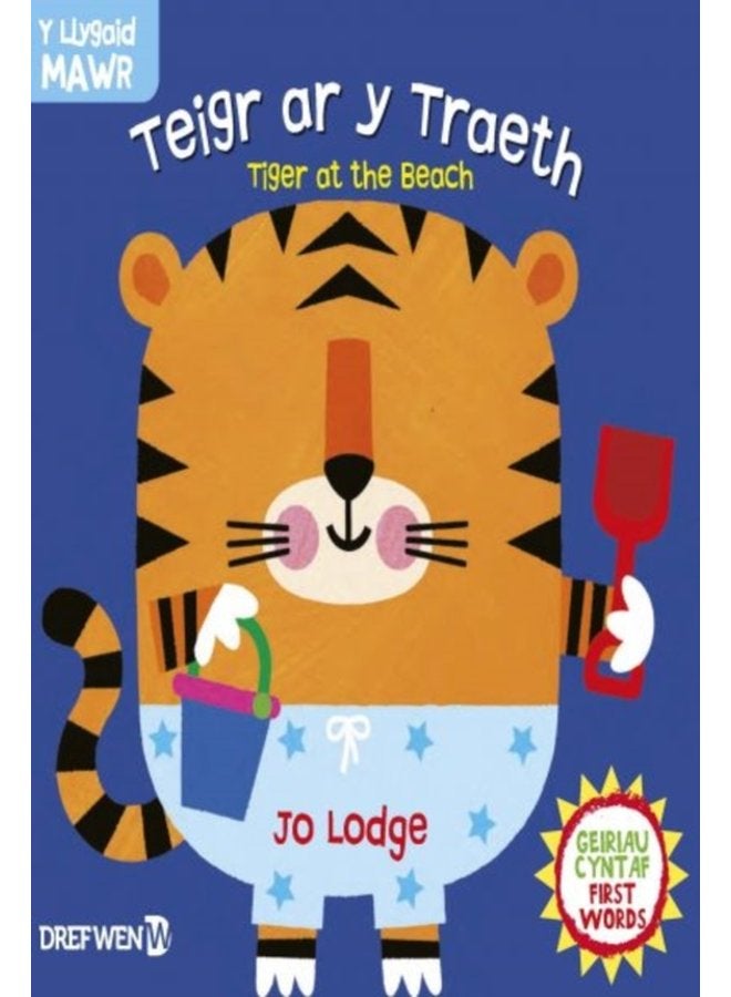 Cyfres y Llygaid Mawr Teigr ar y Traeth Tiger at the Beach Tiger at the Beach - Hardback