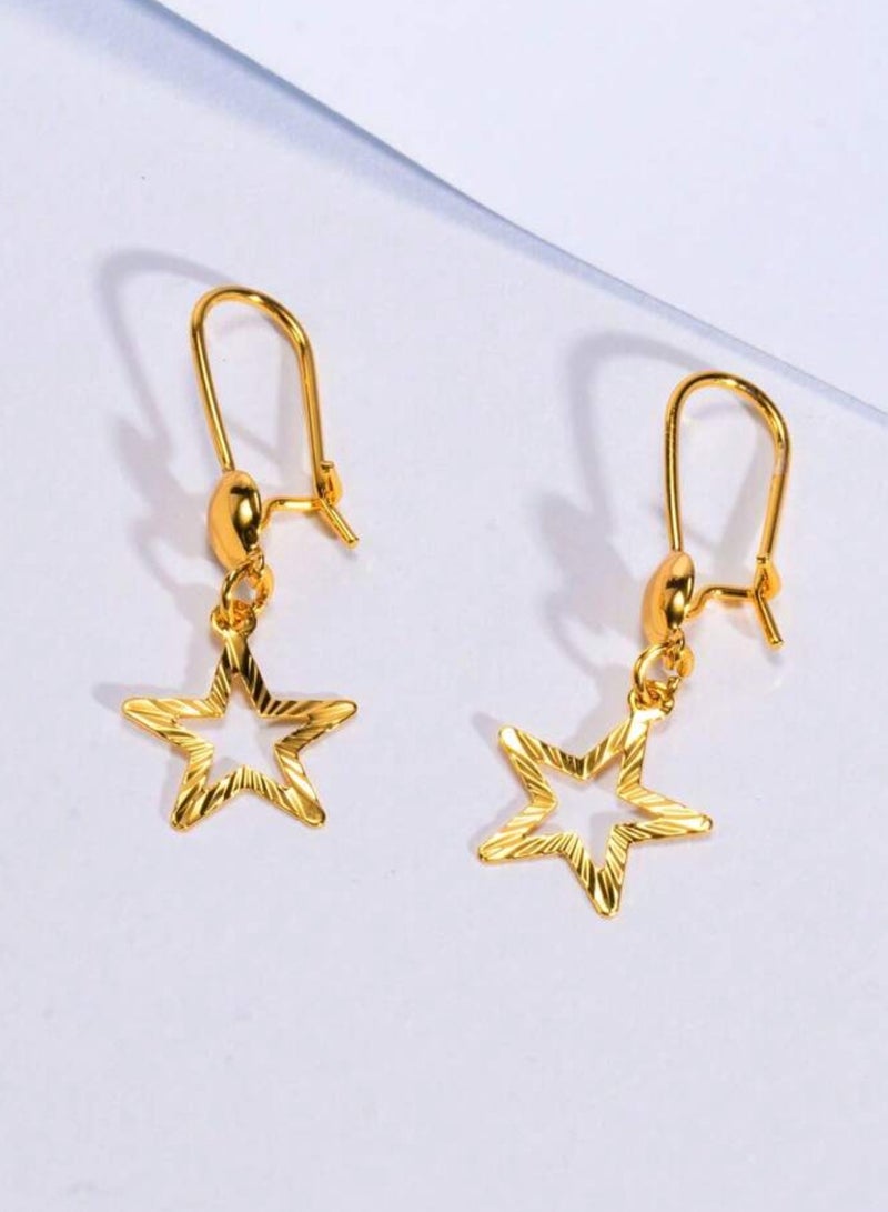 Jewelry 4You Elegant 21k Gold Plated Earrings For Women - Image 4