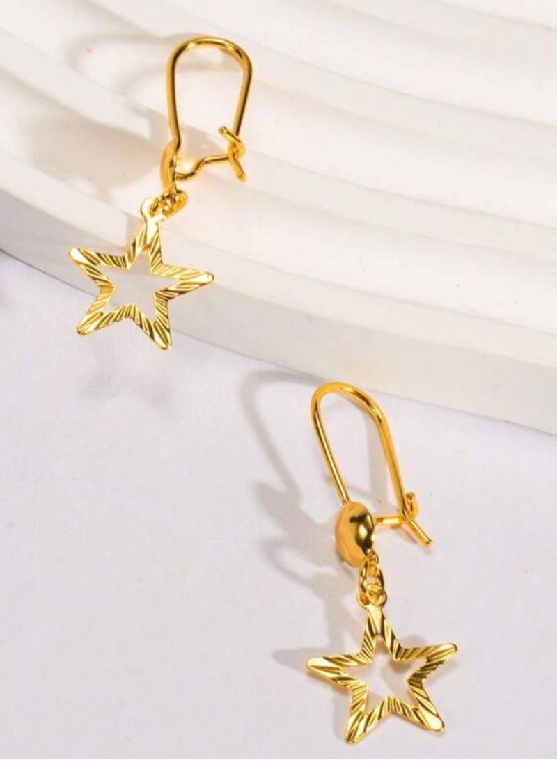 Jewelry 4You Elegant 21k Gold Plated Earrings For Women - Image 2