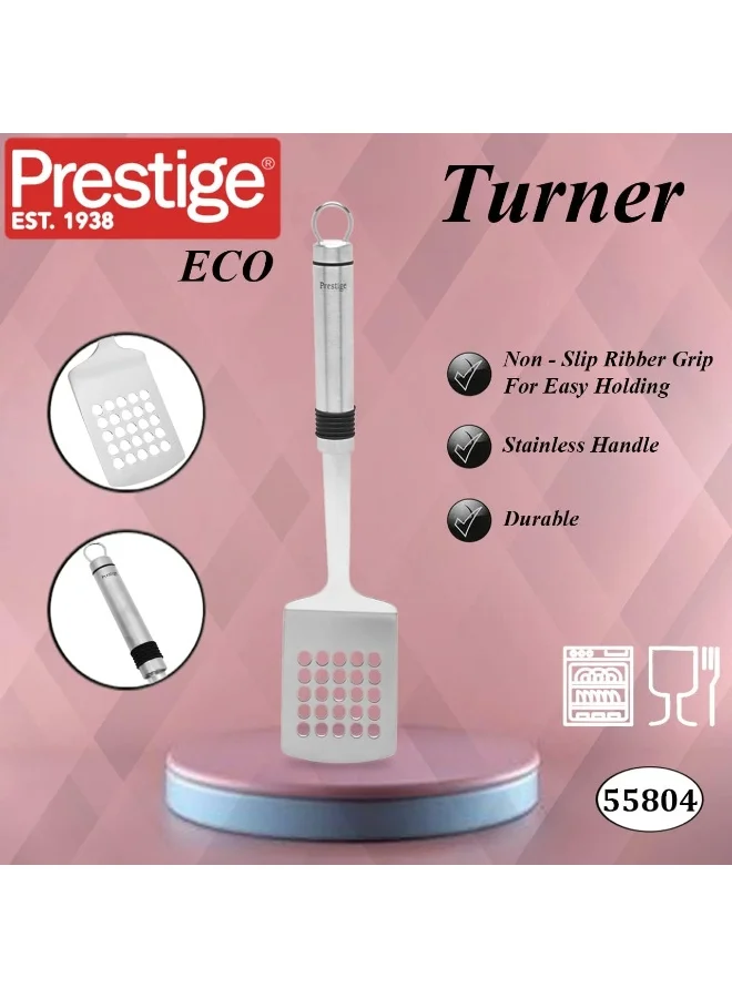 برستيج PRESTIGE ECO SLOTTEDTURNER WITH RUBBERGRIP فضي/ أبيض/ أسود 9بوصة
