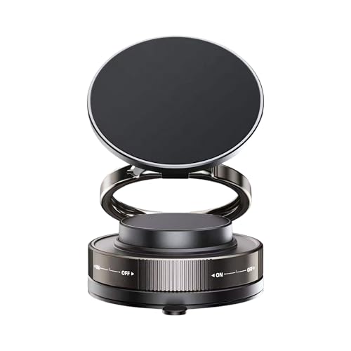 SIAGO SIA394 360° Vacuum Magnetic Phone Holder | Universal Magnetic Car Mount | Strong Suction Cup Mobile Stand for Car, Gym, Mirror, Shower | Compatible with All Smartphones - Image 1