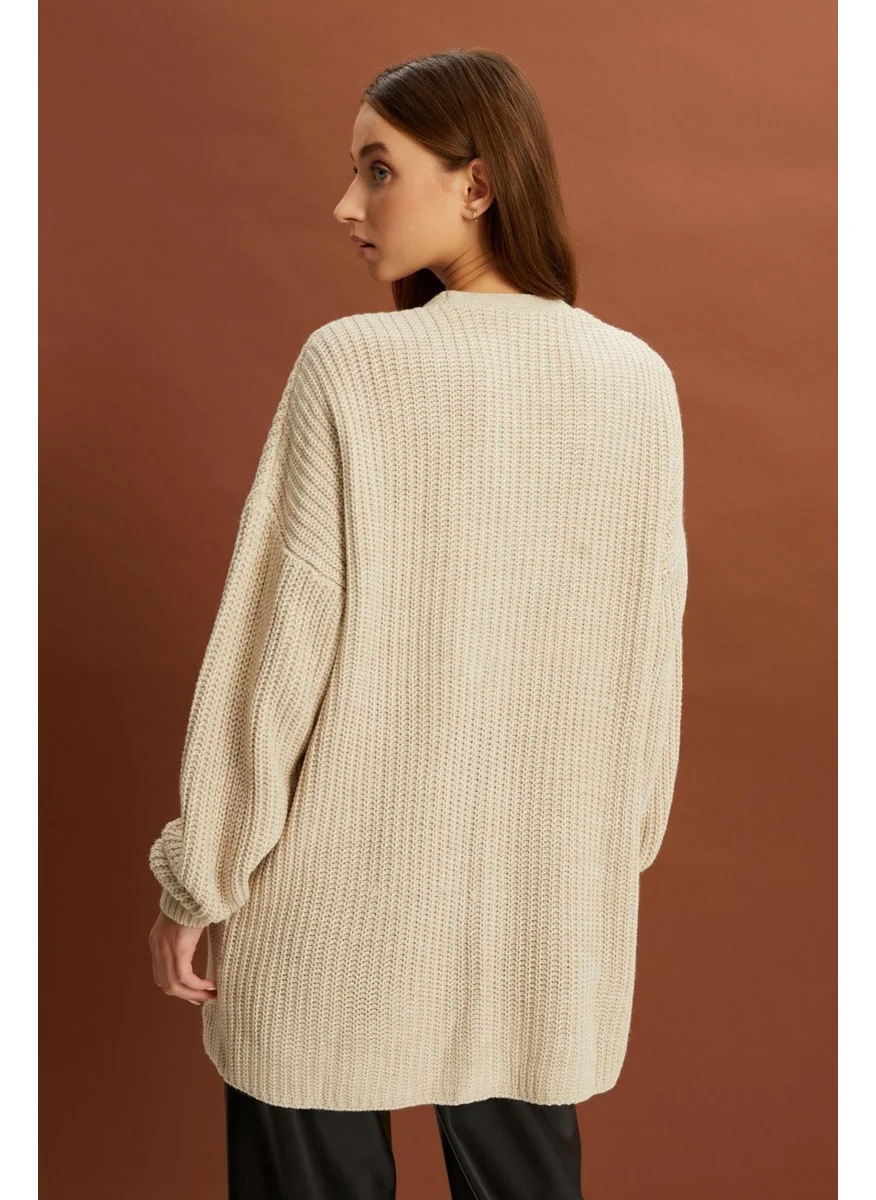 الكسندر جاردي Buttoned Long Knit Cardigan (B22-5755-STD)