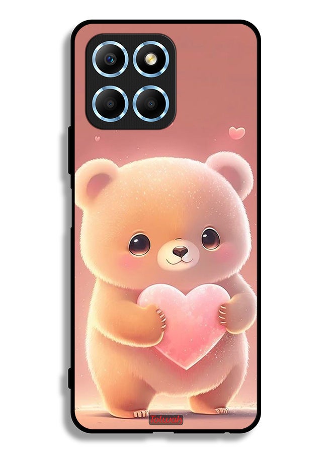 Tolwak Honor X8 5G Protective Case Cover Cute Little Panda Holding Heart - Image 2