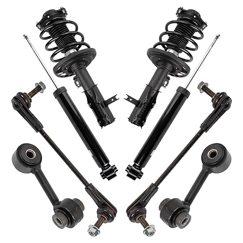 TRQ Front and Rear Suspension Kit Complete Strut & Coil Spring Assembly Shock Absorber Sway Bar Stabilizer Link Compatible with 2016-2020 Chevrolet Malibu - Image 1