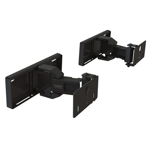Sanus Universal Extendable Soundbar Wall Mount - Compatible with Most Soundbars, Under TV Speaker Mounts for an Easy & Secure Installation of Your Soundbar - Image 1