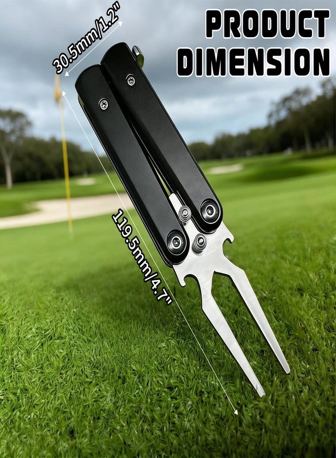 TOTITOM Golf Divot Repair Tool, 2025 New Metal Foldable Golf Alloy Fork, Golf Divot Tool with Bottle Opener, Golf Accessories for Men and Women Essential, Ideal Gift for Golf Enthusiasts - Image 2