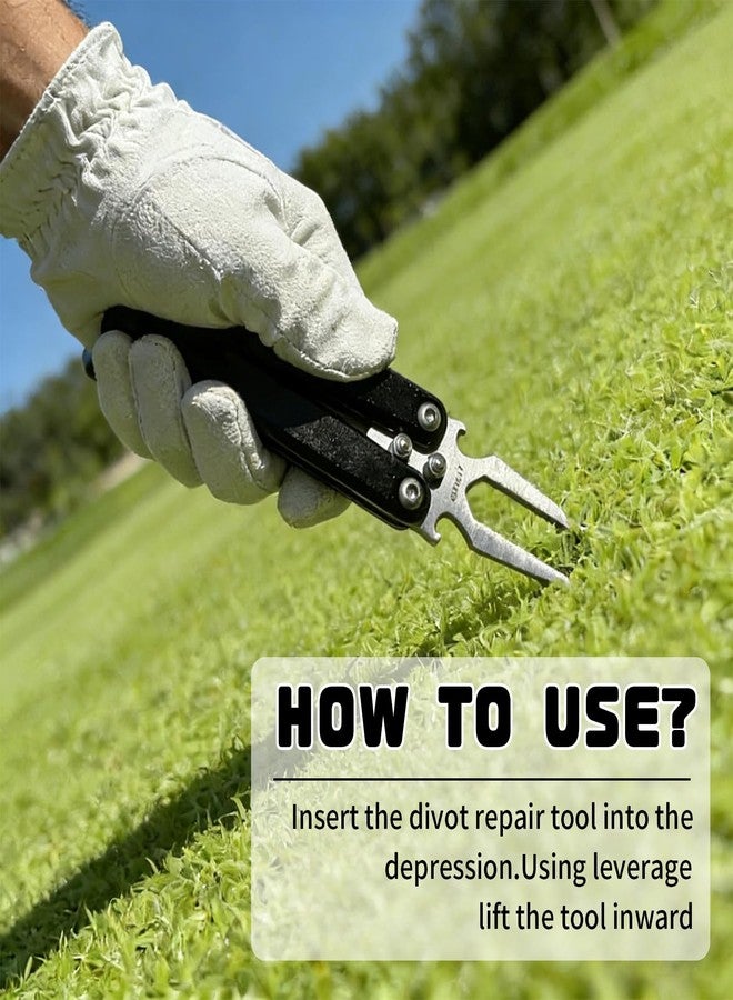 TOTITOM Golf Divot Repair Tool, 2025 New Metal Foldable Golf Alloy Fork, Golf Divot Tool with Bottle Opener, Golf Accessories for Men and Women Essential, Ideal Gift for Golf Enthusiasts - Image 3