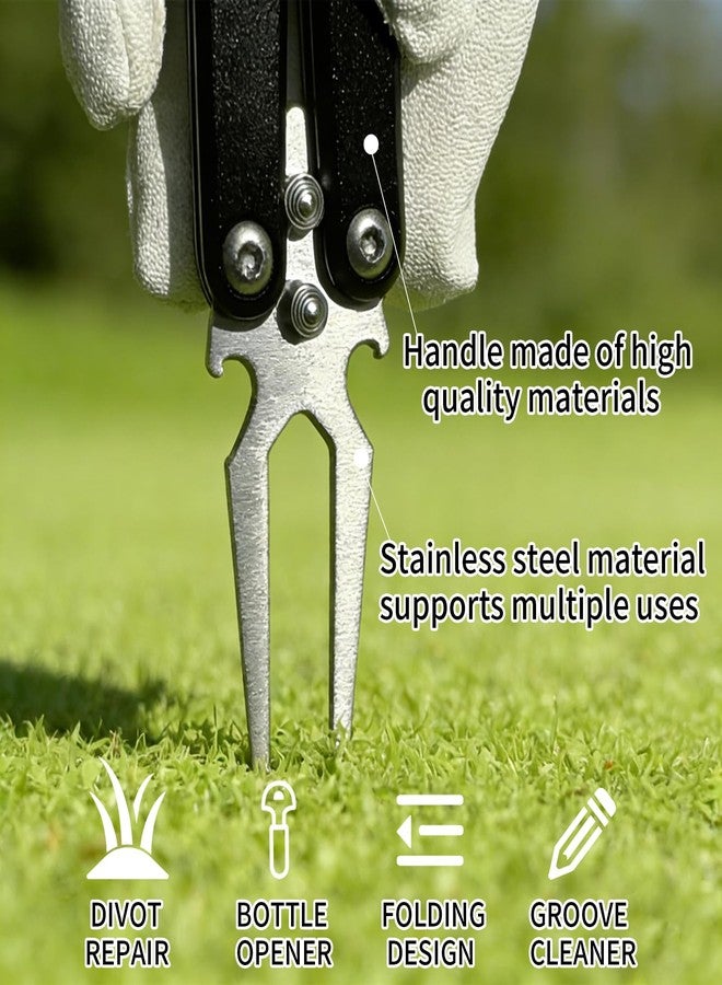 TOTITOM Golf Divot Repair Tool, 2025 New Metal Foldable Golf Alloy Fork, Golf Divot Tool with Bottle Opener, Golf Accessories for Men and Women Essential, Ideal Gift for Golf Enthusiasts - Image 4