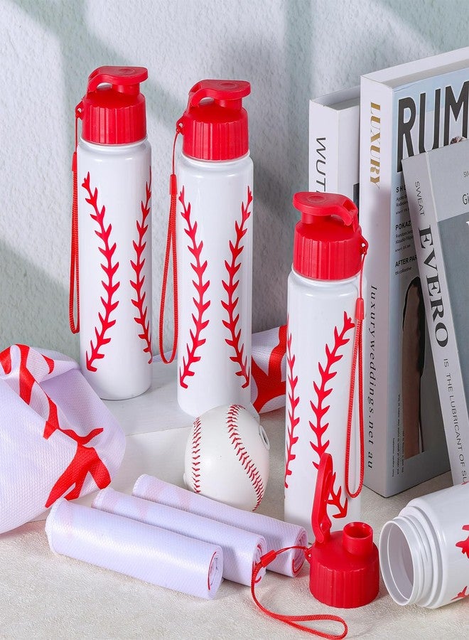 Olgaa 24Pcs Sport Party Favors 12 Pcs Reusable Baseball Water Bottle Bulk 20 oz 12 Pcs Soft Cooling Towels Sports Accessories for Party Favor Players Lovers Team Gifts (Baseball) - Image 3