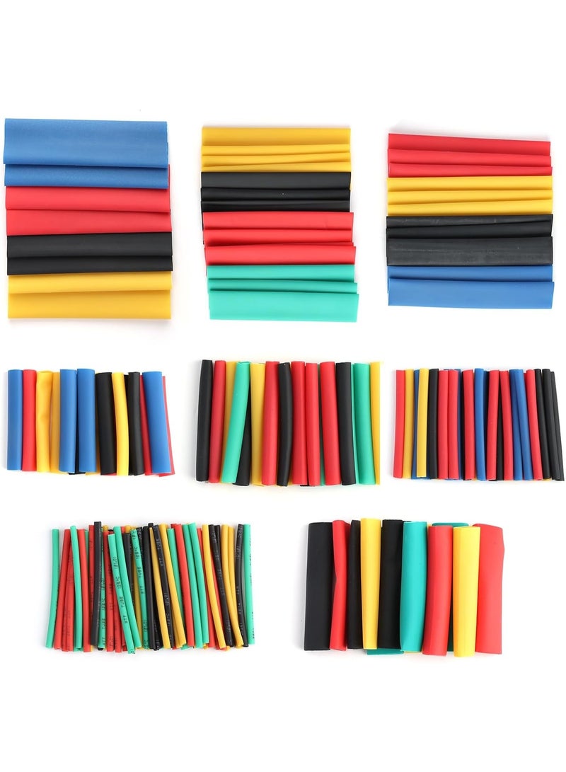 164 Pcs Multi-Color Heat Shrink Tubes (2:1 Shrink Ratio) – Waterproof Electrical Insulation Sleeves for Wire Repair, Cable Wrapping, Automotive and Home DIY Applications – UL Approved, 8 Sizes - Image 1
