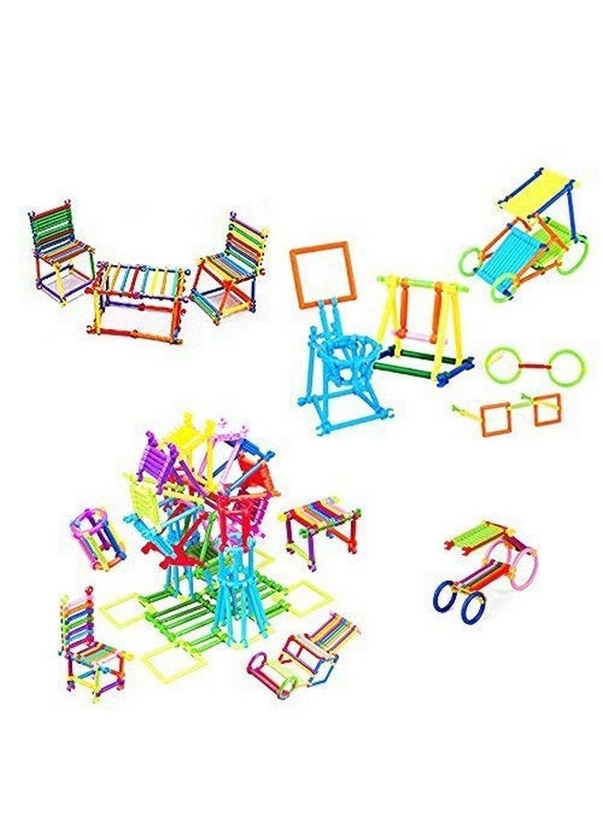Mayatra's Mayatra's Magic Building Kit/Blocks - Colourful Plastic Building Stick Kits, Connector Set Innovative Shapes and Designs Can Be Made  - Image 5