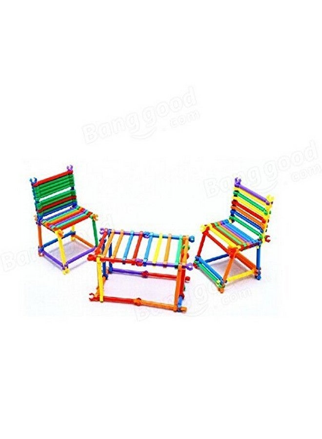 Mayatra's Mayatra's Magic Building Kit/Blocks - Colourful Plastic Building Stick Kits, Connector Set Innovative Shapes and Designs Can Be Made  - Image 3