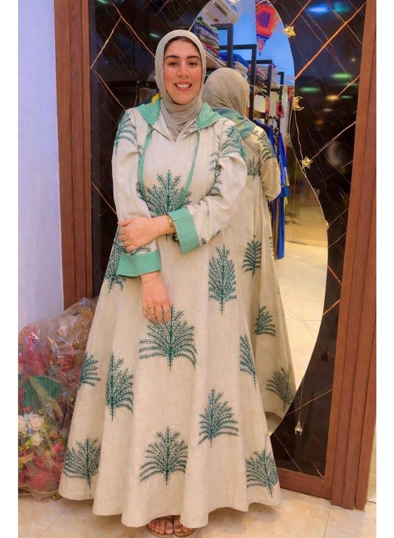 Women's imported linen abaya for going out – elegant abaya for veiled women - Image 3
