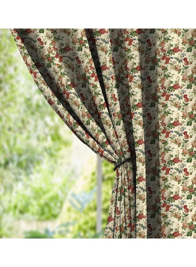 كاسابلو ستائر معتمة من قطعتين من البوليستر (فولاذ) من كاسابليو كشميري مع رباط خلفي، لغرفة النوم وغرفة المعيشة (زيتوني، 7 أقدام × 4.2 أقدام) - Image 1