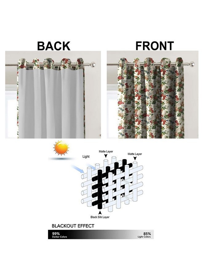 كاسابلو ستائر معتمة من قطعتين من البوليستر (فولاذ) من كاسابليو كشميري مع رباط خلفي، لغرفة النوم وغرفة المعيشة (زيتوني، 7 أقدام × 4.2 أقدام) - Image 3