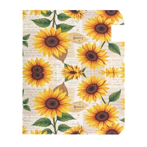 Wamika Watercolor Sunflowers Welcome Magnetic Mailbox Cover Wraps Yellow Flower Small Size 20.8(L) x 18(W) MailWrap for Outside Garden Home Decor - Image 2