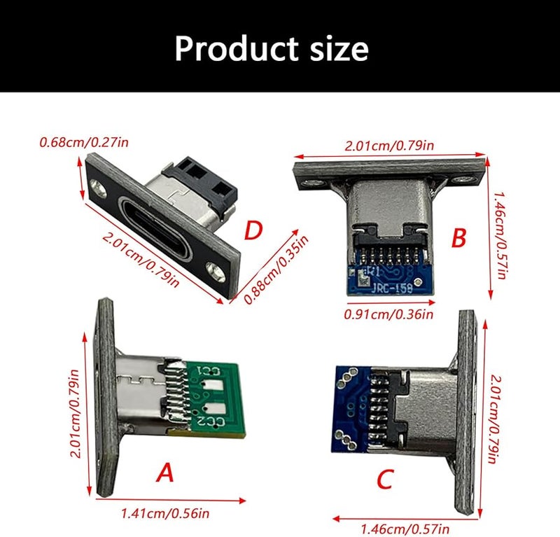6 Soldering Points USB Type C Connector Board High Speed Charging Data Transfer - Image 4