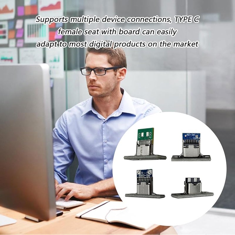 6 Soldering Points USB Type C Connector Board High Speed Charging Data Transfer - Image 3