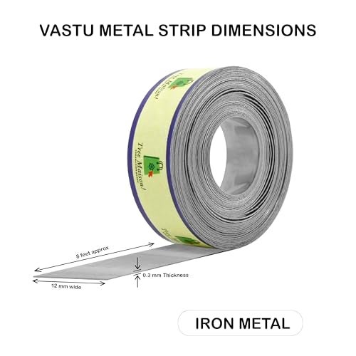 TREEMAISON Iron Strip for Vastu Remedy | Width-0.5 Inch | Thickness -0.3mm | Length-8 Feet Approx | Vastu Strips for Zone Balancing/Toilet |Strip Remedy (Pack of 2) - Image 3