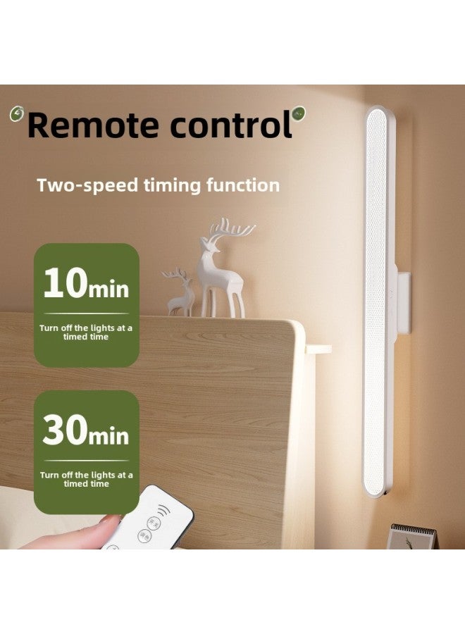 Creative Led Eye Protection Desk Lamp Charging Cool Dead Lamp Dormitory Study Special Bedside Reading Night Light Student Gift-Specifications:Lengthened 42CM Remote Control Model [base Magnetic Suction Three Color Temperature Touch/remote Control Charging Plug Dual] Data Line Charging Head - Image 5