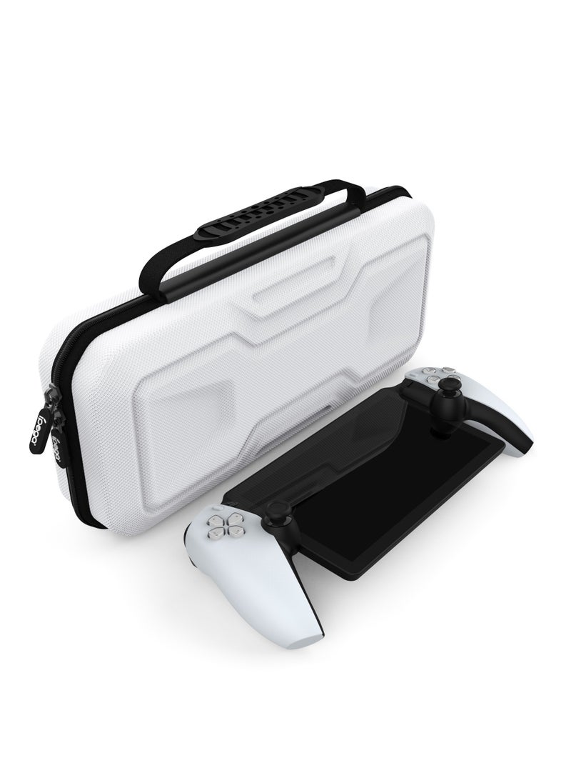 Generic - Carrying Case for Playstation Portal Hard Shell Portable Travel Storage Handbag for PS5 Portal Full Protection Handheld Case Accessories for Playstation Portal Remote Player (White) - Image 1