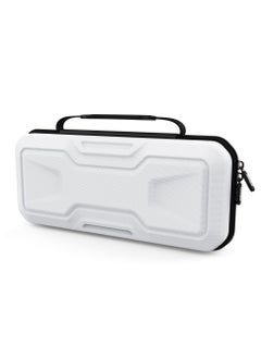 Carrying Case for Playstation Portal Hard Shell Portable Travel Storage Handbag for PS5 Portal Full Protection Handheld Case Accessories for Playstation Portal Remote Player (White)
