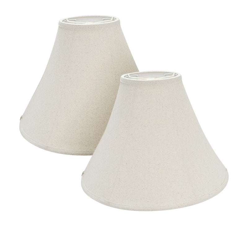 Aspen Creative 380032 Transitional Bell Shape Spider Construction Lamp Shade in Cream Set of 2 16 wide 6 x 16 x 12 Collapsible
