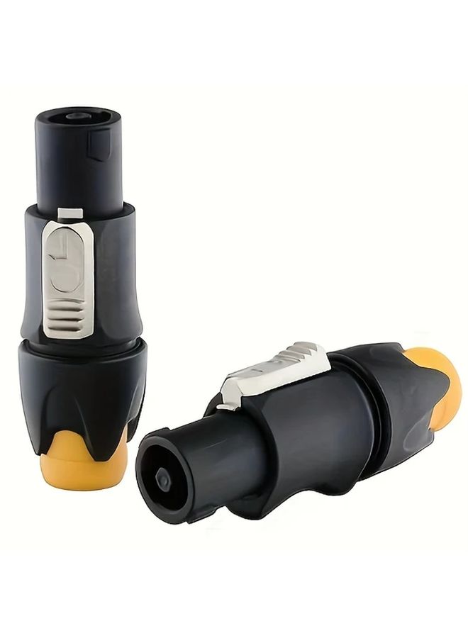 Tangerine 4 Core Speaker Plug Crescent Shaped Solder Free Easy Installation 1pc - Image 4