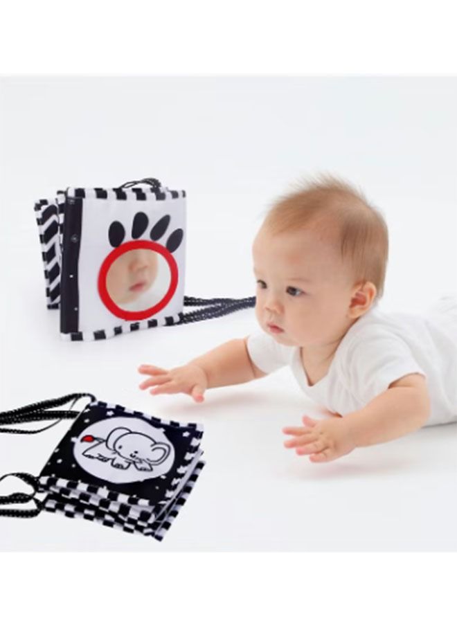Ant Baby Bed Surround Fabric Book Toys 0-12 Months, Black and White High Contrast Sensory Book for Newborn - Image 4