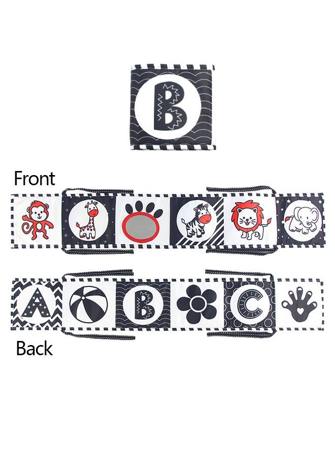 Ant Baby Bed Surround Fabric Book Toys 0-12 Months, Black and White High Contrast Sensory Book for Newborn - Image 2