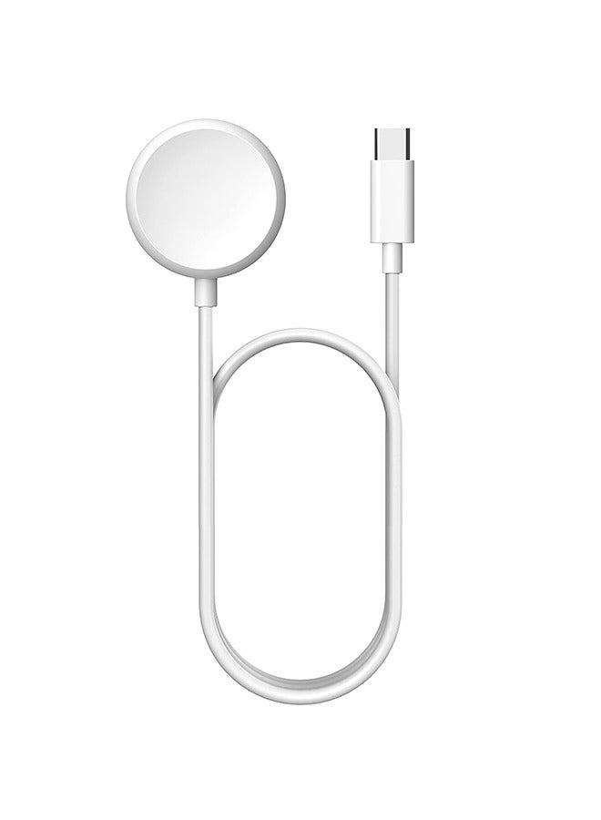 Watch Charger Compatible for Google Pixel Watch, Magnetic Fast Charging Cable, Portable Magnetic Wireless Charging (White) - Image 1