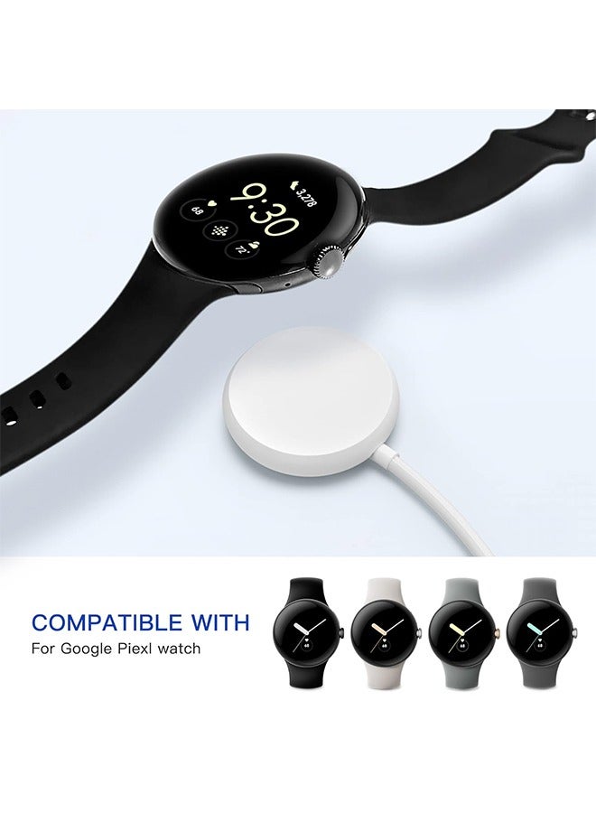 Watch Charger Compatible for Google Pixel Watch, Magnetic Fast Charging Cable, Portable Magnetic Wireless Charging (White) - Image 2