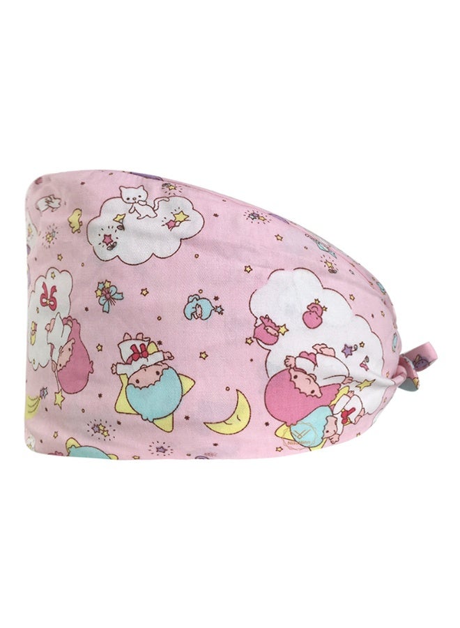 KUYING Nurse Hat With Small Fresh And Cute Pattern Medical Work Hat 