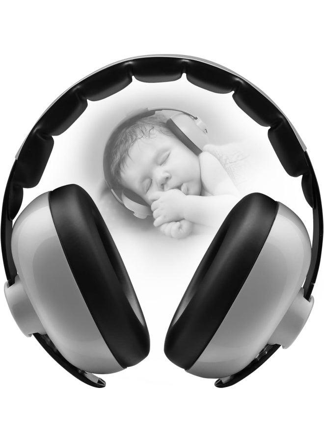 BBTKCARE Baby Noise Cancelling Headphones - Baby Ear Protection - Comfortable & Safe - Grey - Image 1