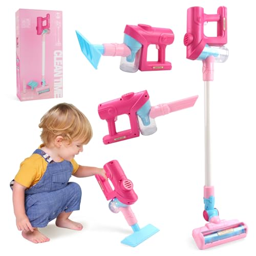 Jenilily Kids Vacuum Cleaner Toy for Toddlers - Toy Vacuum Set Pretend Role Play Household Toys with Sound Effects for Age 3+ Boys Girls Learning Toys Birthday - Image 1