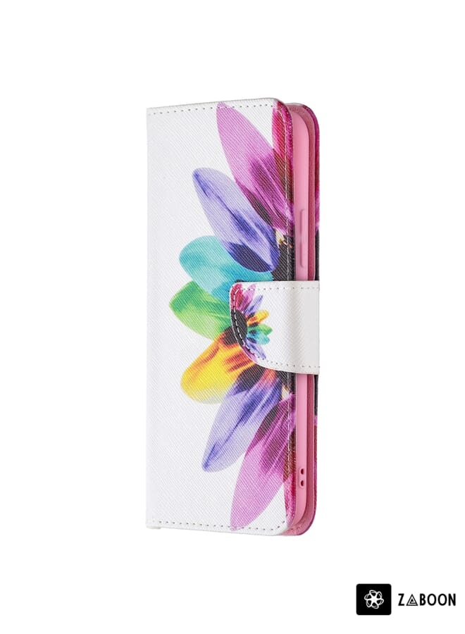 Zaboon Protective Case Cover For vivo Y11 / Y15 / Y12 / Y17 Colored Drawing Pattern Horizontal Flip Leather Case with Holder & Card Slots & Wallet - Image 2