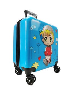 Kids Embossed Hard Luggage Suitcase, Lightweight Trolley Bag with 360° Spinner Wheels Blue, 18 inches - pzsku/Z595E939FEB9E6CBF5DB8Z/45/_/1707285562/7a24c768-255d-433a-b057-bb2fc4ecf098