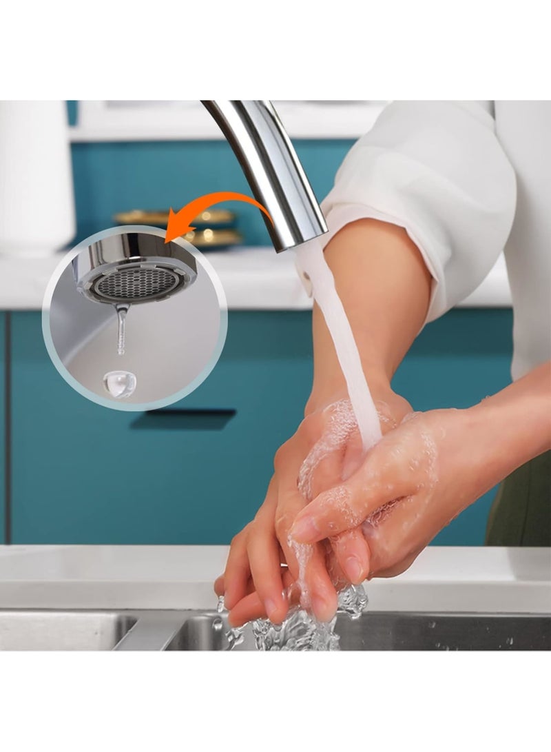 SYOSI Faucet Aerator M18.5, Kitchen Bathroom Sink Aerators Replacement with Flow Restrictor and Key Removal Tool, Water Saving Tap Filter Easy to Install for Home and Apartment Use, 8 Pack - Image 3