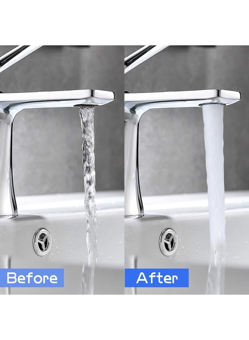 SYOSI Faucet Aerator M18.5, Kitchen Bathroom Sink Aerators Replacement with Flow Restrictor and Key Removal Tool, Water Saving Tap Filter Easy to Install for Home and Apartment Use, 8 Pack - Image 4