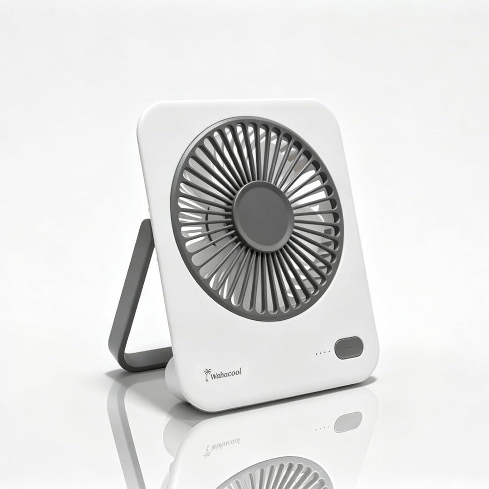 Rechargeable Desk Fan, Fashionable Office Desktop Fan, Slim Quiet Portable
