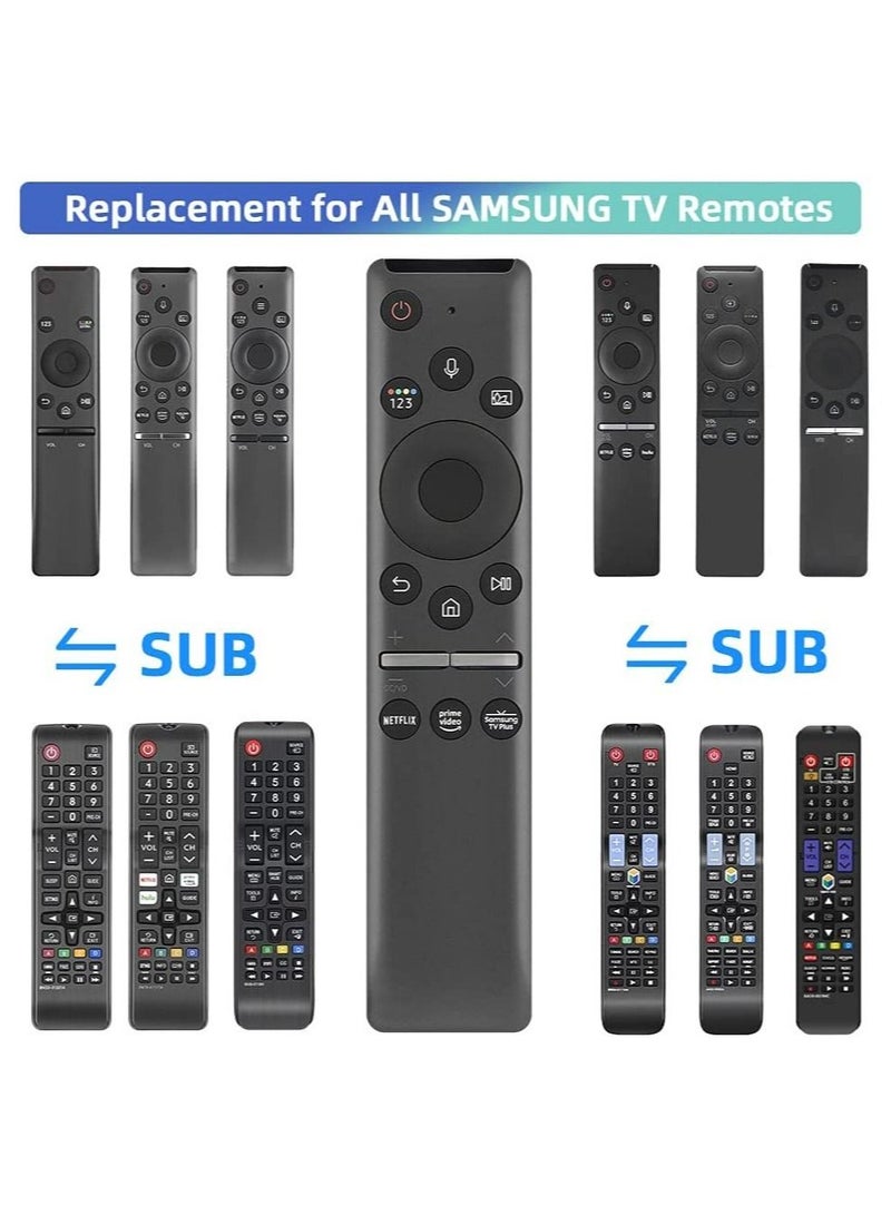 PopZa Universal Voice Remote Control for Samsung TV Remote All Samsung LED QLED UHD SUHD HDR LCD HDTV 4K 3D Curved Smart TVs, with Shortcut Buttons for Netflix, Prime Video - Image 4