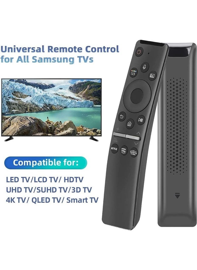 PopZa Universal Voice Remote Control for Samsung TV Remote All Samsung LED QLED UHD SUHD HDR LCD HDTV 4K 3D Curved Smart TVs, with Shortcut Buttons for Netflix, Prime Video - Image 2