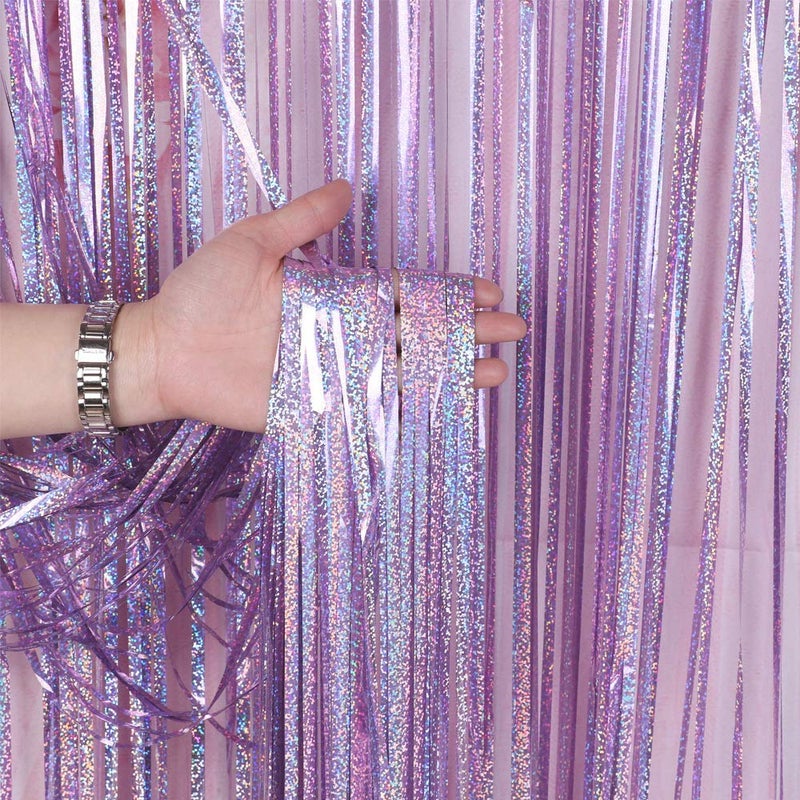 3 Pack Fringe Curtains Party DecorationsTinsel Backdrop Curtains for PartiesPhoto Booth Wedding Graduations Birthday Christmas Event Party Supplies Pink