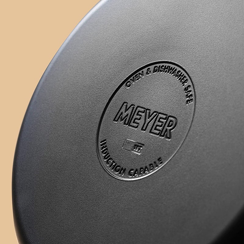 MEYER Meyer Accent Series Stainless Steel Saute Pan with Silicone Handle | Steel Frying Pan | Steel Pan | Frying pan with Induction Base, 4.5 Liters, 28cm, Black  - Image 5