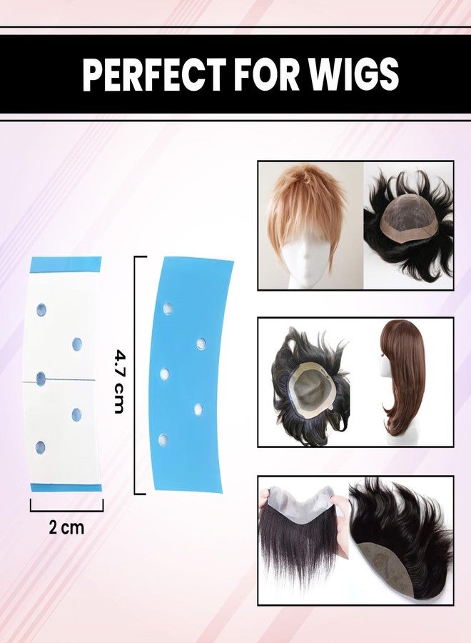 Woolip Extenda Bond Hair Patch Tape for Men | Strong Hold Up to 4+ Weeks | Double Sided Wig Tape | Waterproof & Skin Safe Adhesive | C-Contour Pre-Cut Strips | 36 Pieces Per Bag - Image 4