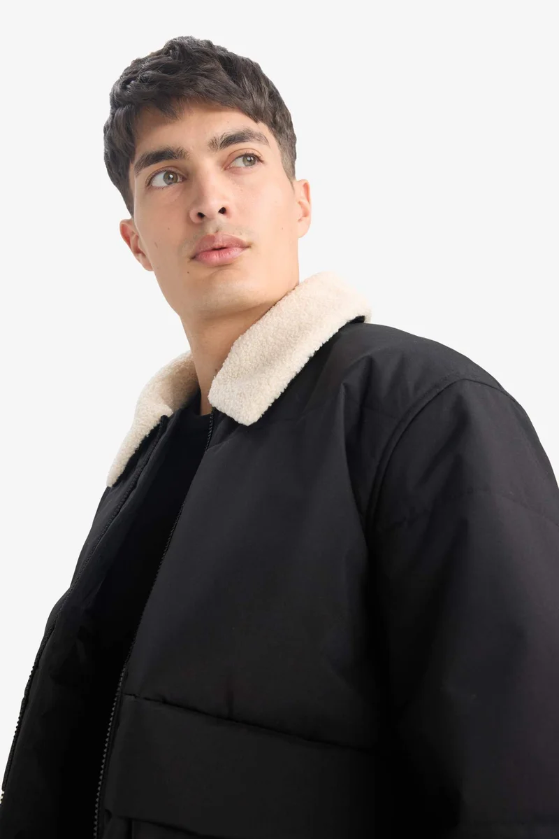 Defacto  Slim Fit Puffer Jacket for Men | Best Price UAE